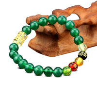 Thumbnail for Wealth Carnelian Stones with Tibetan Om Mani Padme Hum Mantra Chakra Bracelet-Your Soul Place