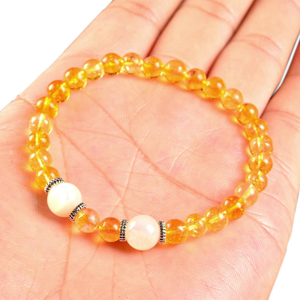 Fortune & Luck Pearl Citrine Bracelet-Your Soul Place