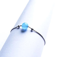 Thumbnail for Blue Chalcedony Sterling Silver Bracelet-Your Soul Place