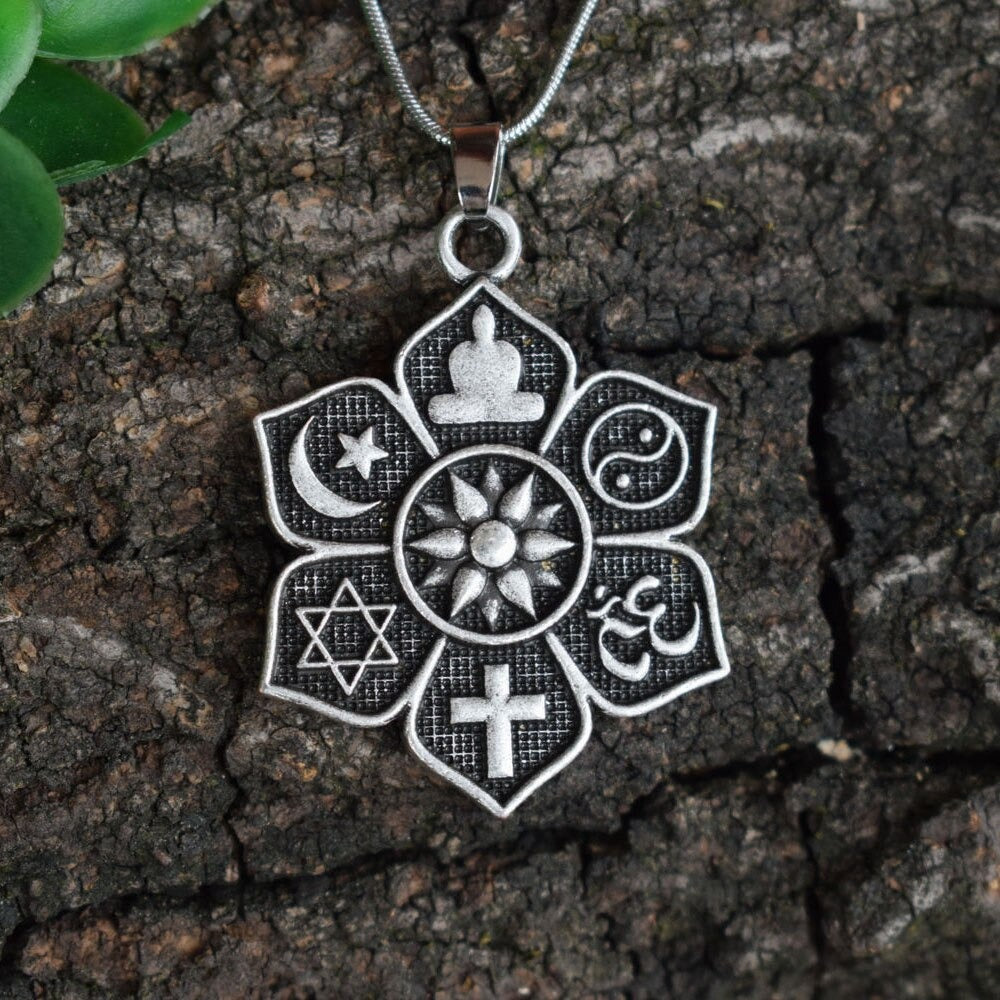 Coexist Harmony Lotus Pendant-Your Soul Place