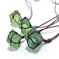 Thumbnail for Dream Crystal Green Fluorite Rope Necklace-Your Soul Place