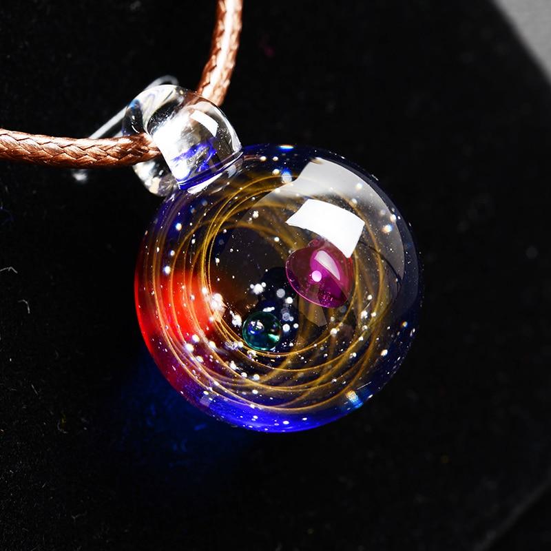 The Universe Star Moon Heart Spirit Crystal Pendant Necklace-Your Soul Place