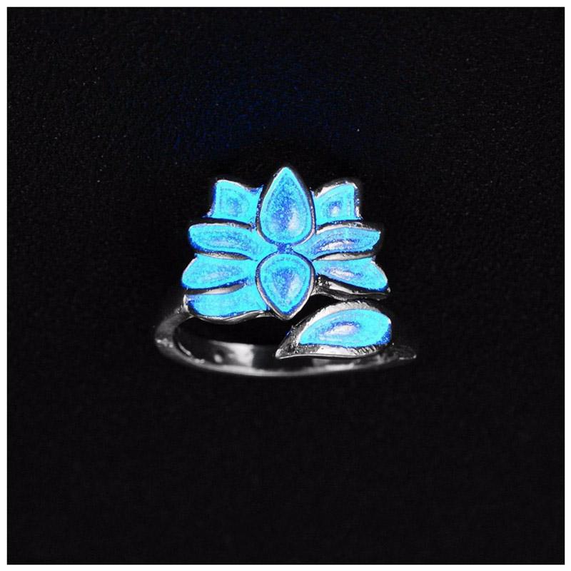 Glow in The Dark Adjustable Lotus Ring-Your Soul Place
