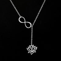 Thumbnail for Infinity Lotus Flower Pendant Necklace-Your Soul Place