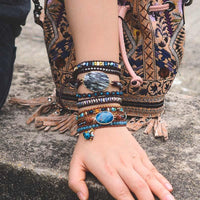 Thumbnail for Blue Apatite Wrap Bracelet-Your Soul Place