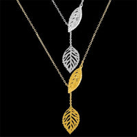 Thumbnail for Double Leaf Stainless Steel Necklace-Your Soul Place