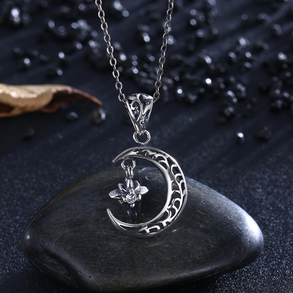 Moon Goddess Sterling Silver Necklace-Your Soul Place