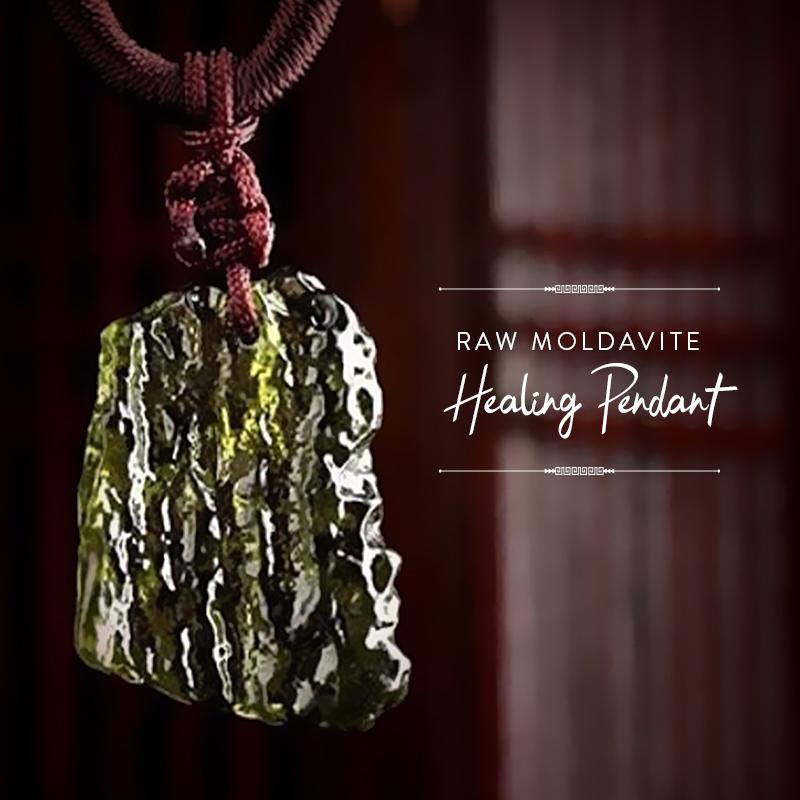 Raw Moldavite Healing Pendant-Your Soul Place