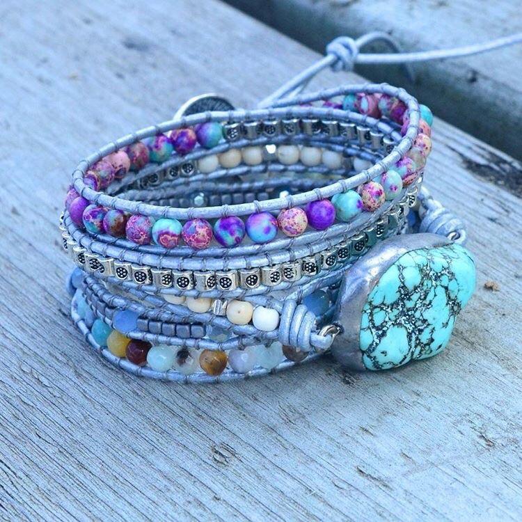 Healing Turquoise Protection Wrap Bracelet-Your Soul Place