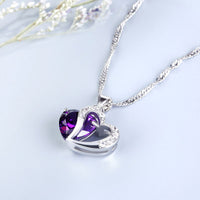 Thumbnail for Heart Cut Sterling Silver Pendant Necklace-Your Soul Place