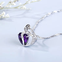 Thumbnail for Heart Cut Sterling Silver Pendant Necklace-Your Soul Place