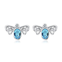 Thumbnail for Blue Crystal Butterfly Earrings-Your Soul Place