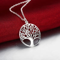 Thumbnail for Tree Of Life White Gold Necklace-Your Soul Place