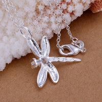 Thumbnail for Dragonfly White Gold Necklace-Your Soul Place