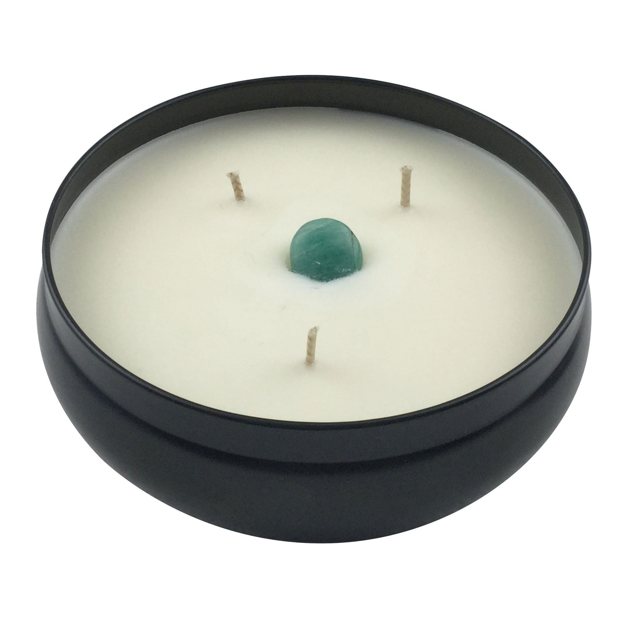 Amazonite Crystal Infused Soy Wax Candle-Your Soul Place