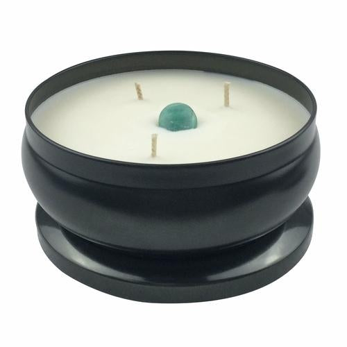 Amazonite Crystal Infused Soy Wax Candle-Your Soul Place
