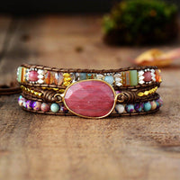 Thumbnail for Healing Rhodochrosite Wrap Bracelet-Your Soul Place