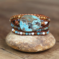 Thumbnail for Legend Ocean Jasper Rosy Bracelet