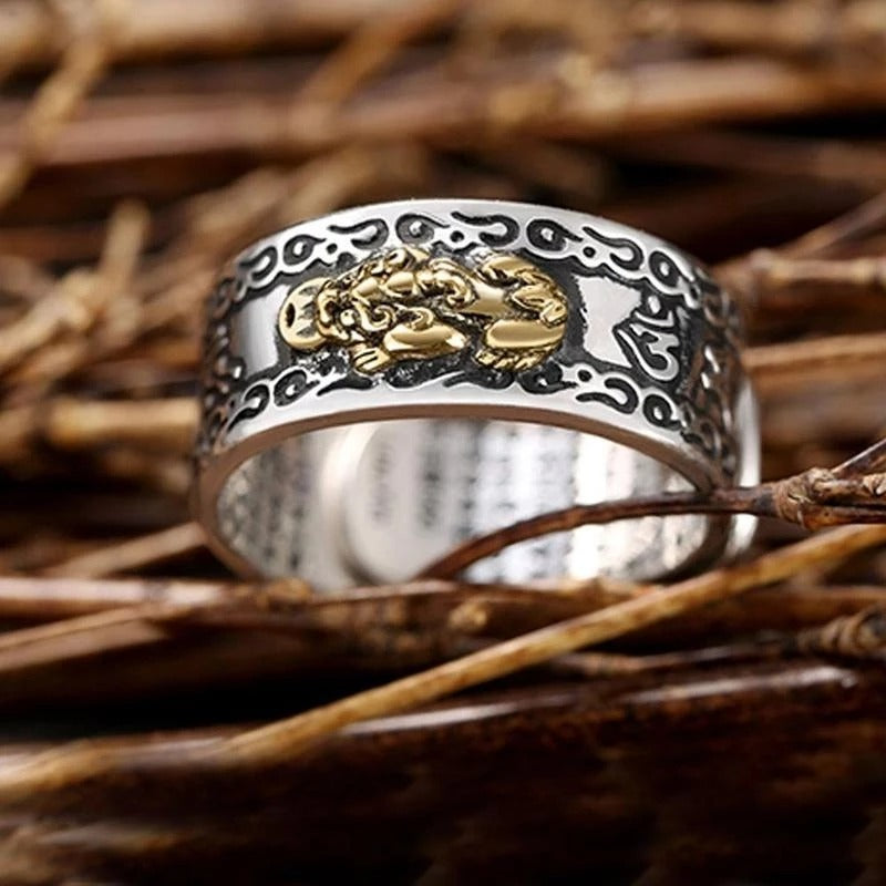 Lucky Feng Shui Pixiu Wealth & Protection Ring