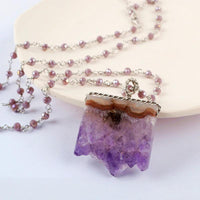 Thumbnail for Amethyst Druzy Necklace-Your Soul Place