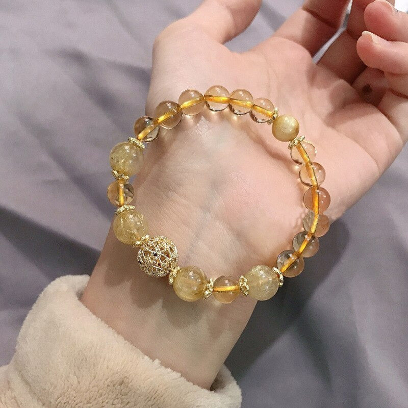 Natural Citrine Fortune & Luck Bracelet YourSoulPlace.com