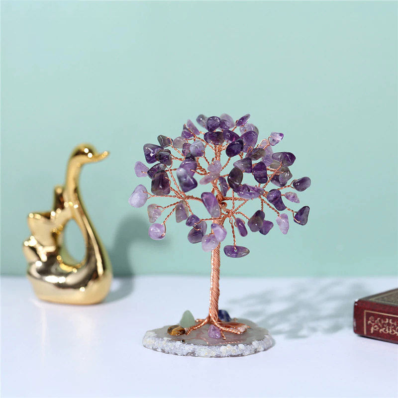 soul for money tree Natural Healing Gemstone Crystal Feng Shui Money Tree
