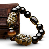 Thumbnail for Feng Shui Black Obsidian Wealth Bracelet-Your Soul Place