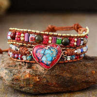 Thumbnail for Jasper Love Protection Wrap Bracelet-Your Soul Place