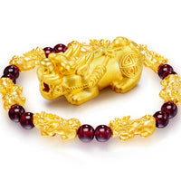 Thumbnail for Red Garnet Lucky Pixiu Wealth Bracelet-Your Soul Place