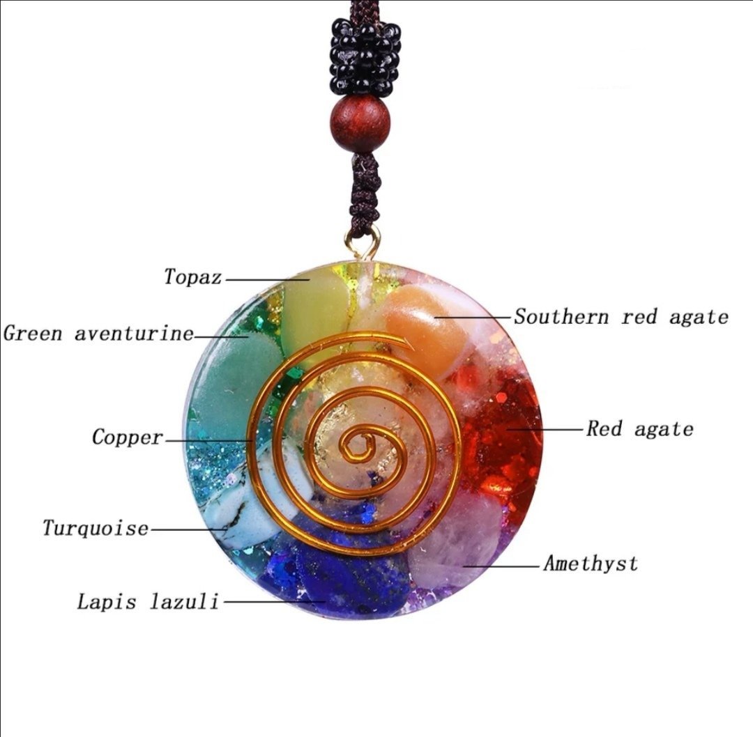 Energizing Chakra Orgonite Necklace-Your Soul Place