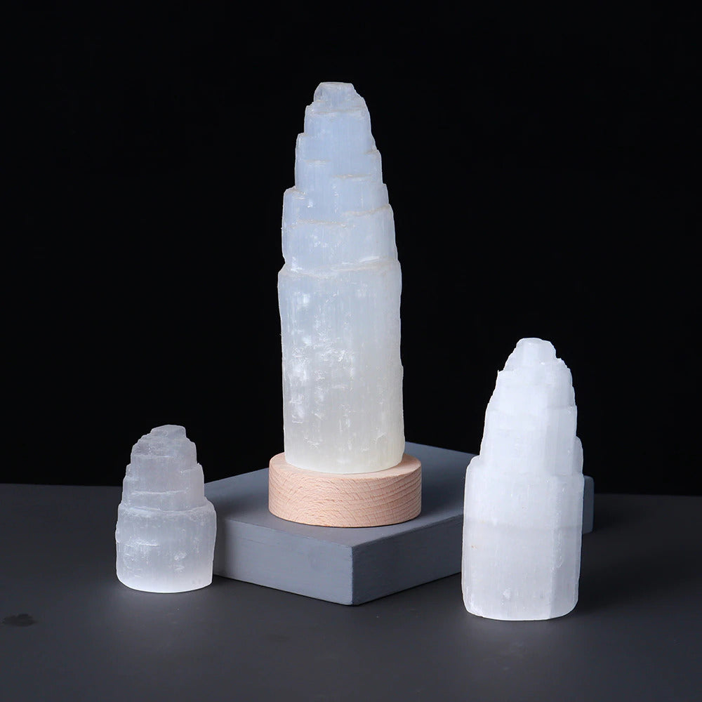 Selenite Tower Cleansing Lamp-Your Soul Place