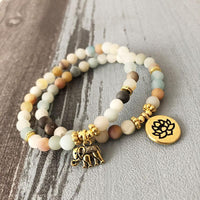 Thumbnail for Amazonite Mala Bead Bracelet Set - Your Soul Place