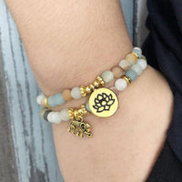 Thumbnail for Amazonite Mala Bead Bracelet Set-Your Soul Place