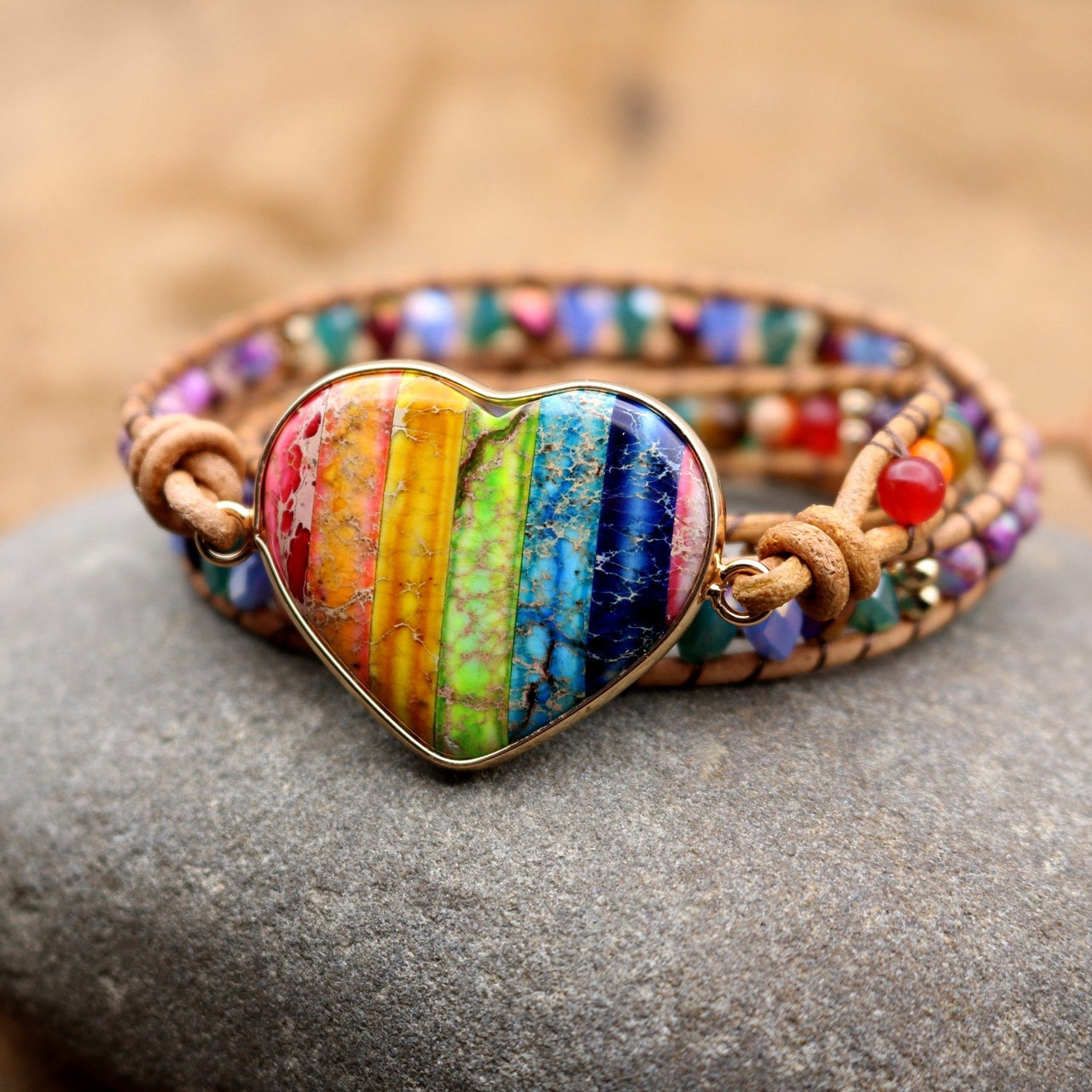 Chakra Love Rainbow Wrap Bracelet-Your Soul Place