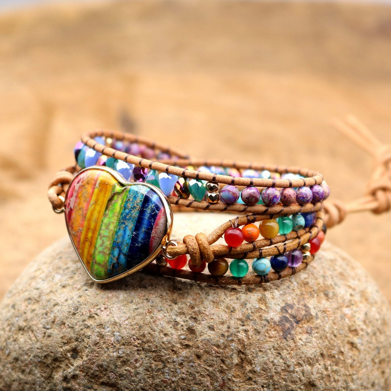 Chakra Love Rainbow Wrap Bracelet-Your Soul Place