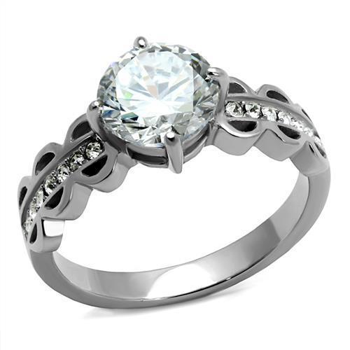 Majestic Crystal Stainless Steel Ring-Your Soul Place