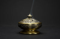 Thumbnail for Tibetan Lotus Bronze Incense Burner-Your Soul Place