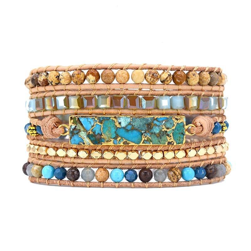 Golden Ocean Turquoise Bracelet-Your Soul Place