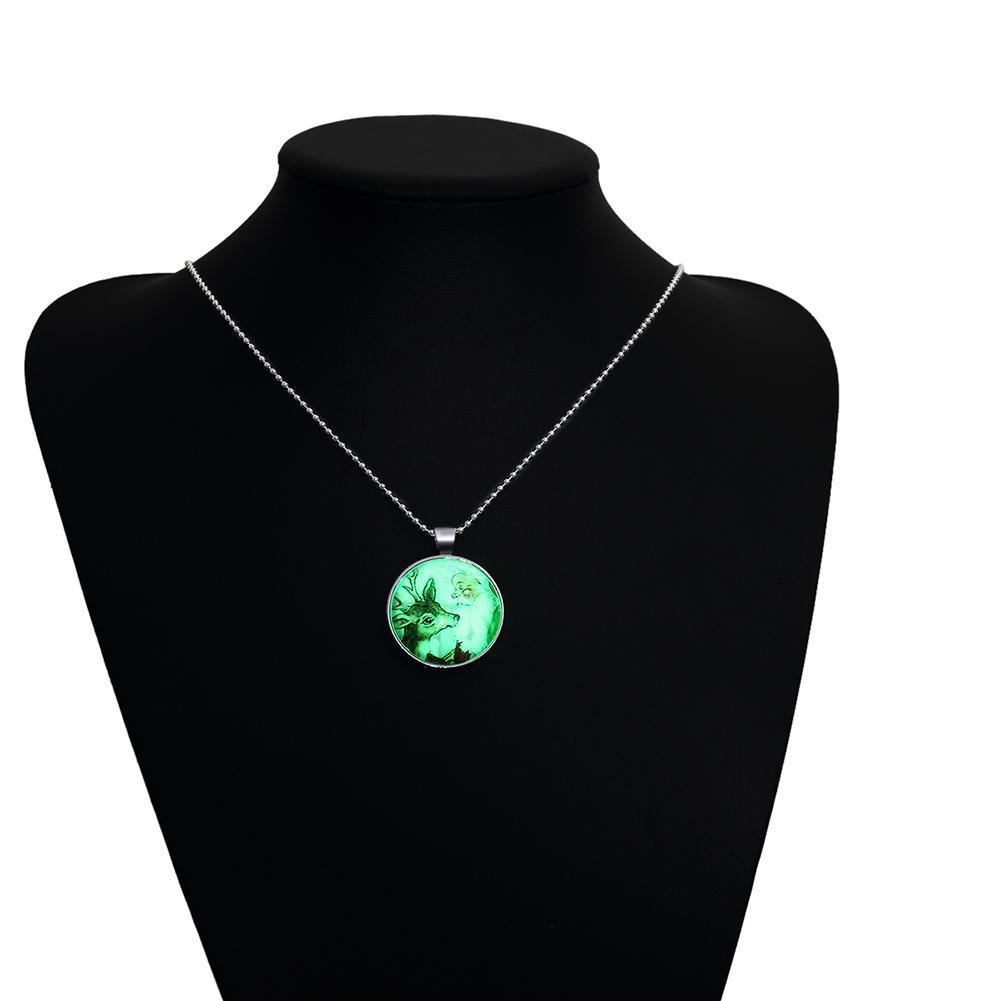 Glow in the Dark Deer Necklace-Your Soul Place