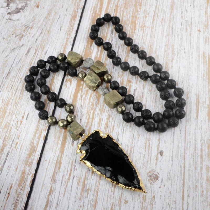 Tiger Eye Arrowhead Necklace-Your Soul Place