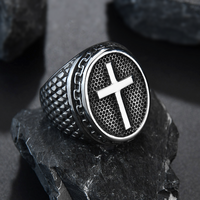 Thumbnail for The Lords Soldier Stainless Steel Signet Ring-Your Soul Place