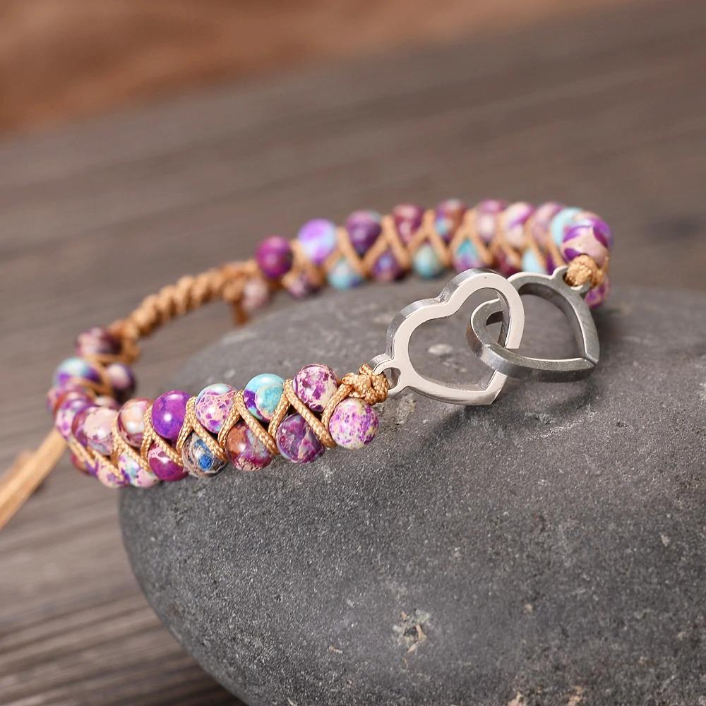 Heart To Heart Connection Regalite Jasper Bracelet-Your Soul Place