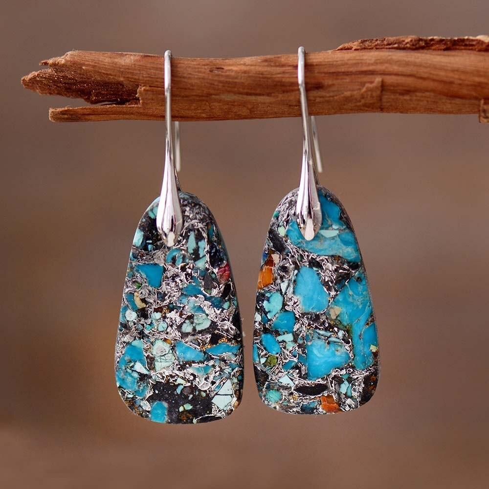 Gallery In Blue Jasper Earrings-Your Soul Place