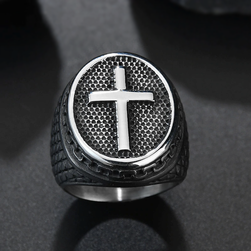 The Lords Soldier Stainless Steel Signet Ring-Your Soul Place