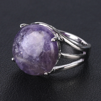 Thumbnail for Natural Gemstone Cocktail Ring-Your Soul Place