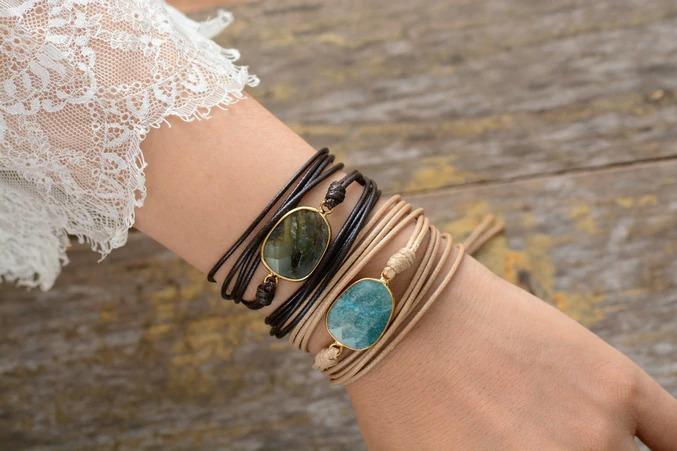 Intuitive Labradorite Wrap Bracelet-Your Soul Place