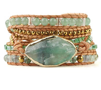Thumbnail for Cleansing Green Fluorite Wrap Bracelet-Your Soul Place