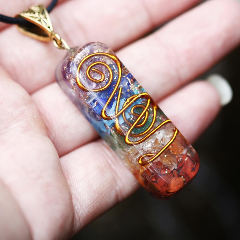 7 Chakras Orgonite Necklace-Your Soul Place