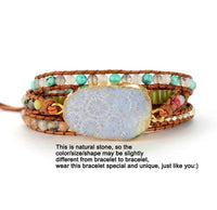 Thumbnail for Joyful Chrysanthemum Coral Stone Multi Wrap Bracelet-Your Soul Place