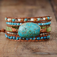 Thumbnail for Spirit Turquoise Jasper Wrap Bracelet-Your Soul Place